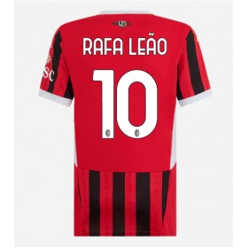 Dámské fotbalový oblečení AC Milan Rafael Leao #10 Domácí košile 2024-25 Krátkým Rukávem